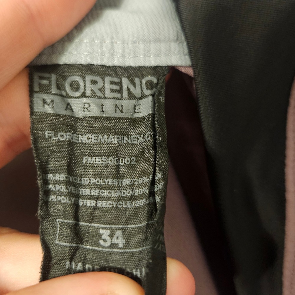 Florence Marine X Mens Board Shorts Purple Size 34 FMBS00002 - Picture 3 of 8